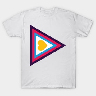 Polyamory Pride Minimalist - Trieception - (New Colors) T-Shirt